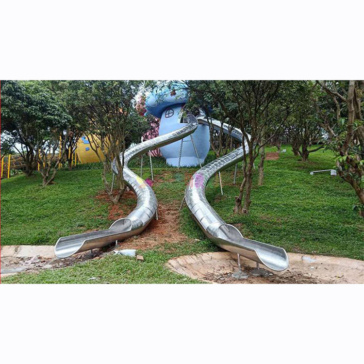 Kids Outdoor Garden Toys - Большая уличная водная горка из нержавеющей