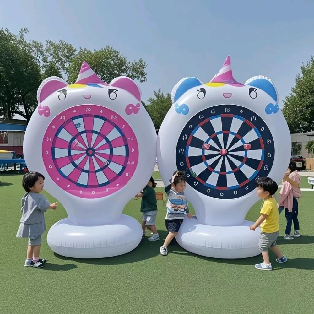 Kids Outdoor Garden Toys - Надувной Единорог метательная игра мишень липкий