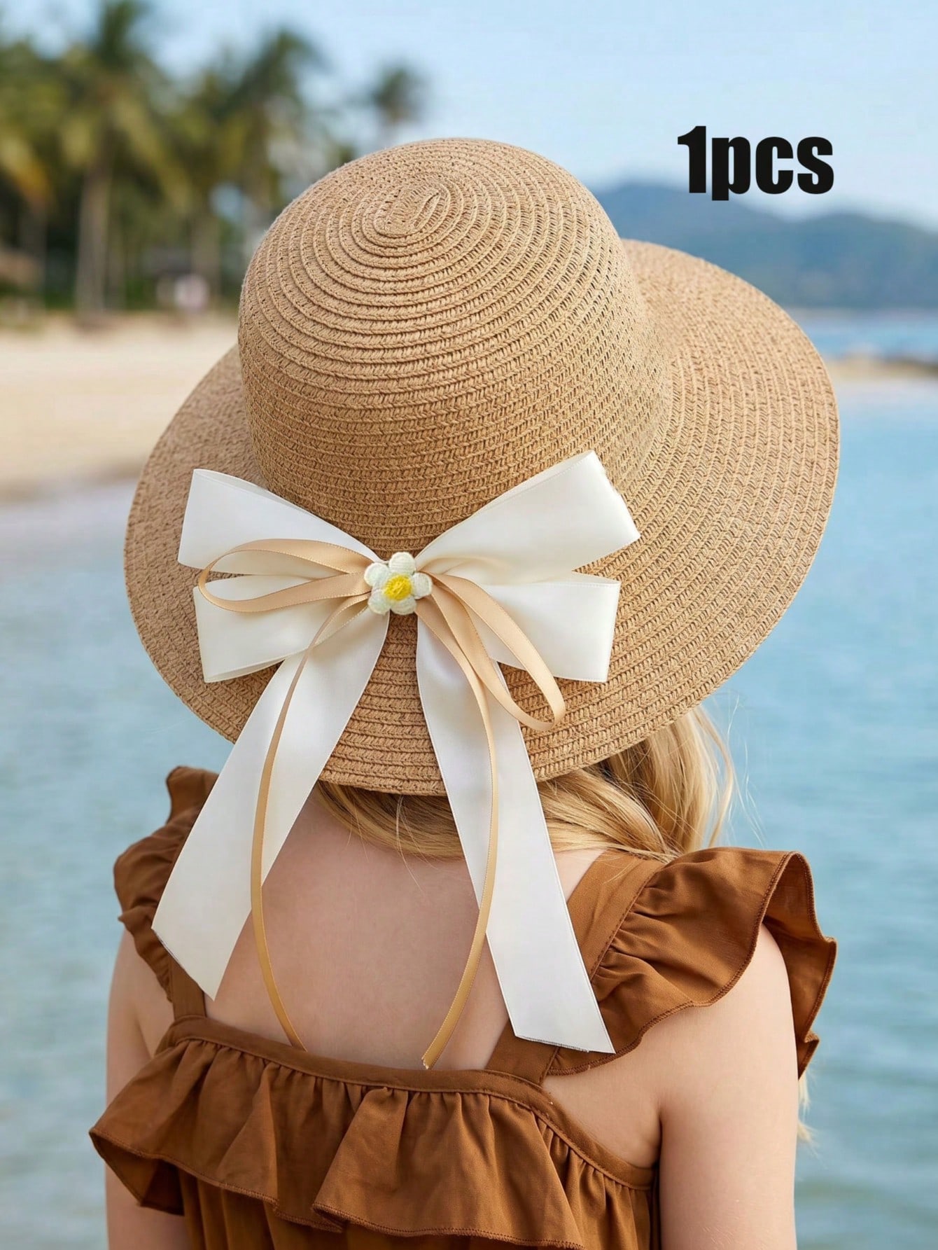 Kids Outdoor Hat - 1 шт. Детская соломенная шляпа с