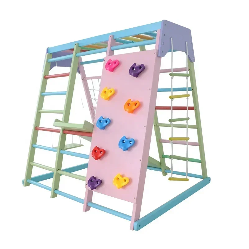 2025Оптовая продажа, оборудова – обзор и цена Kids Outdoor Jungle Gym With Slide