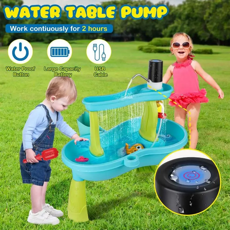 Детский водяной насос для игр  – обзор и цена Kids Outdoor Water Play Table