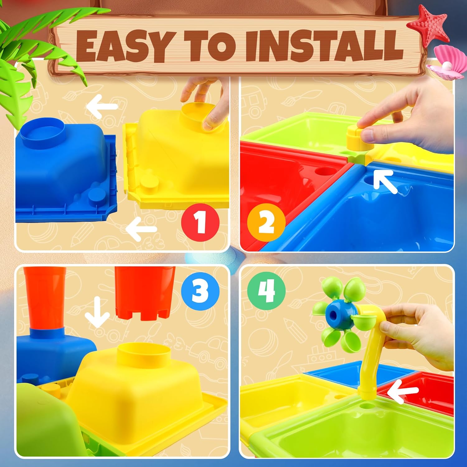 25 шт. летний водный стол для  – обзор и цена Kids Outdoor Water Toys
