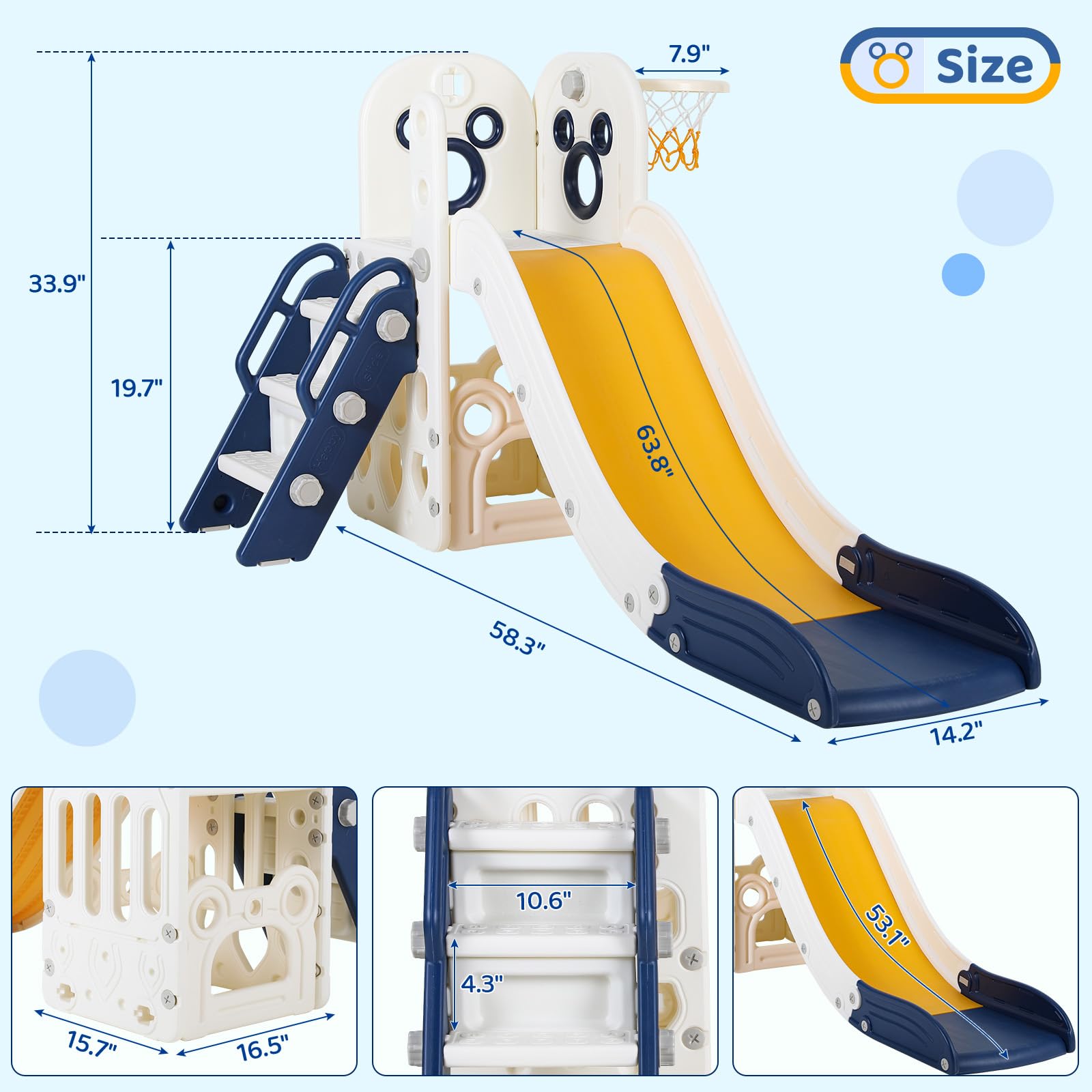 Игровой комплекс 6 в 1 для мал – обзор и цена Kids Outdoor Playground